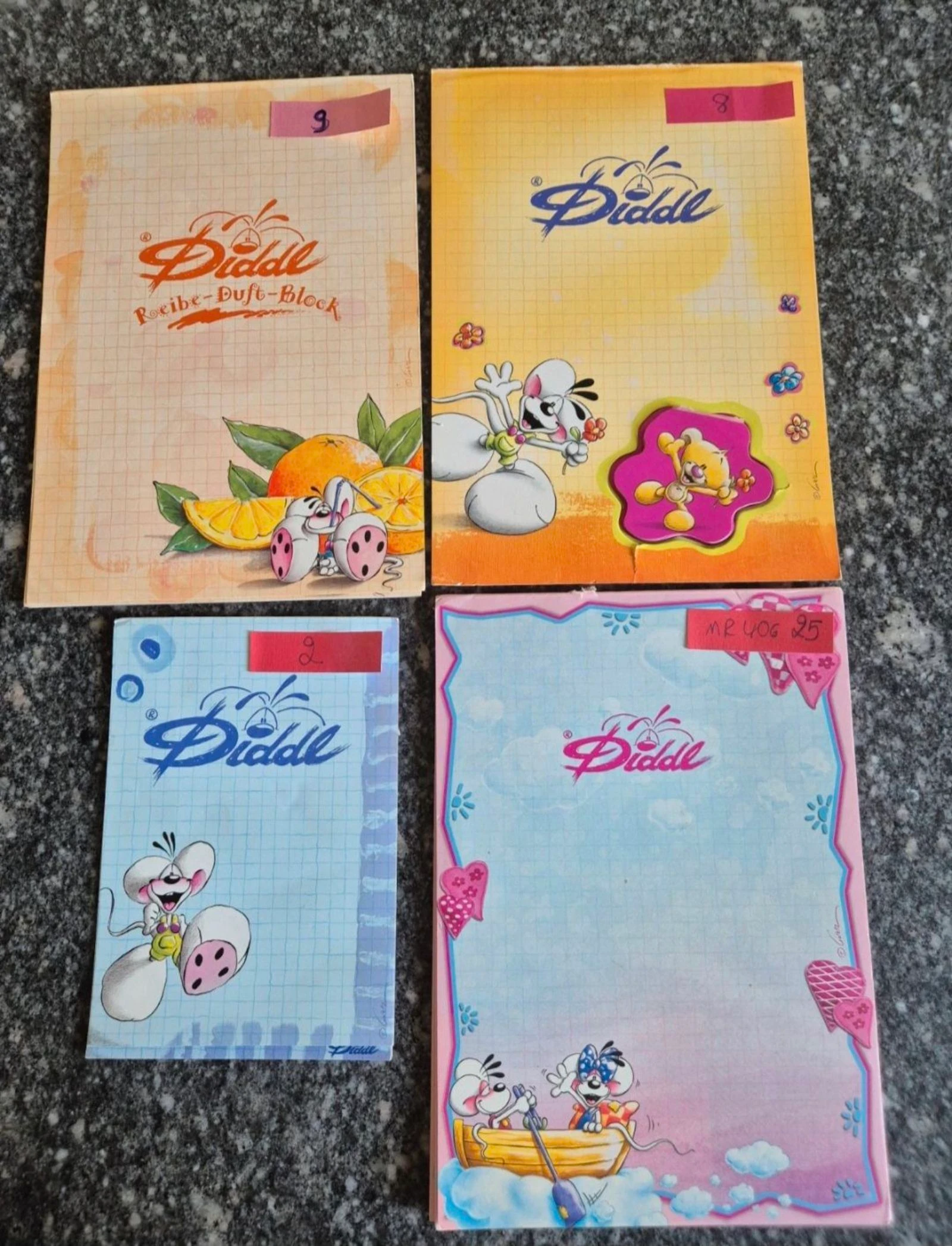 Set van 4 Diddl blokken 